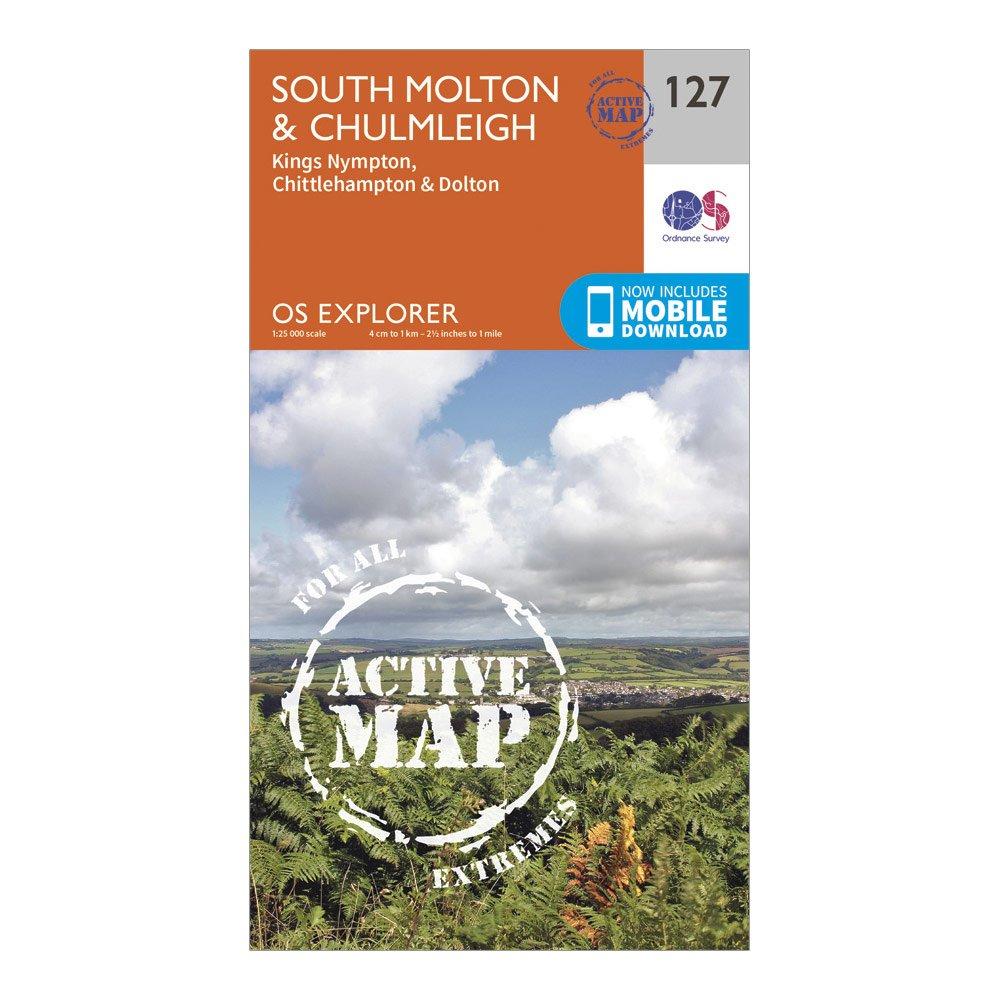 Image of Explorer Active 127 South Molton and Chulmleigh Map With Digital Version