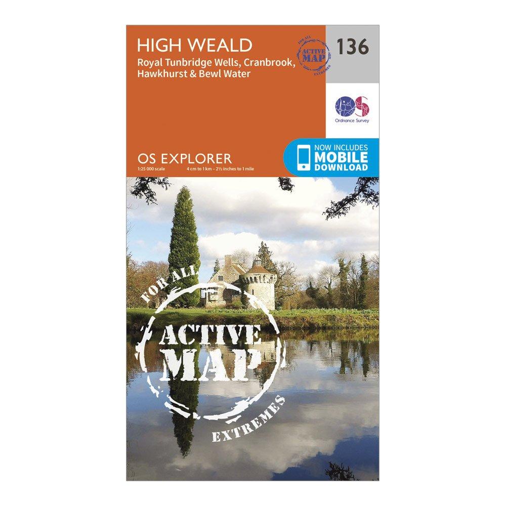 Image of Explorer Active 136 High Weald and Royal Tunbridge Wells Map With Digital Version