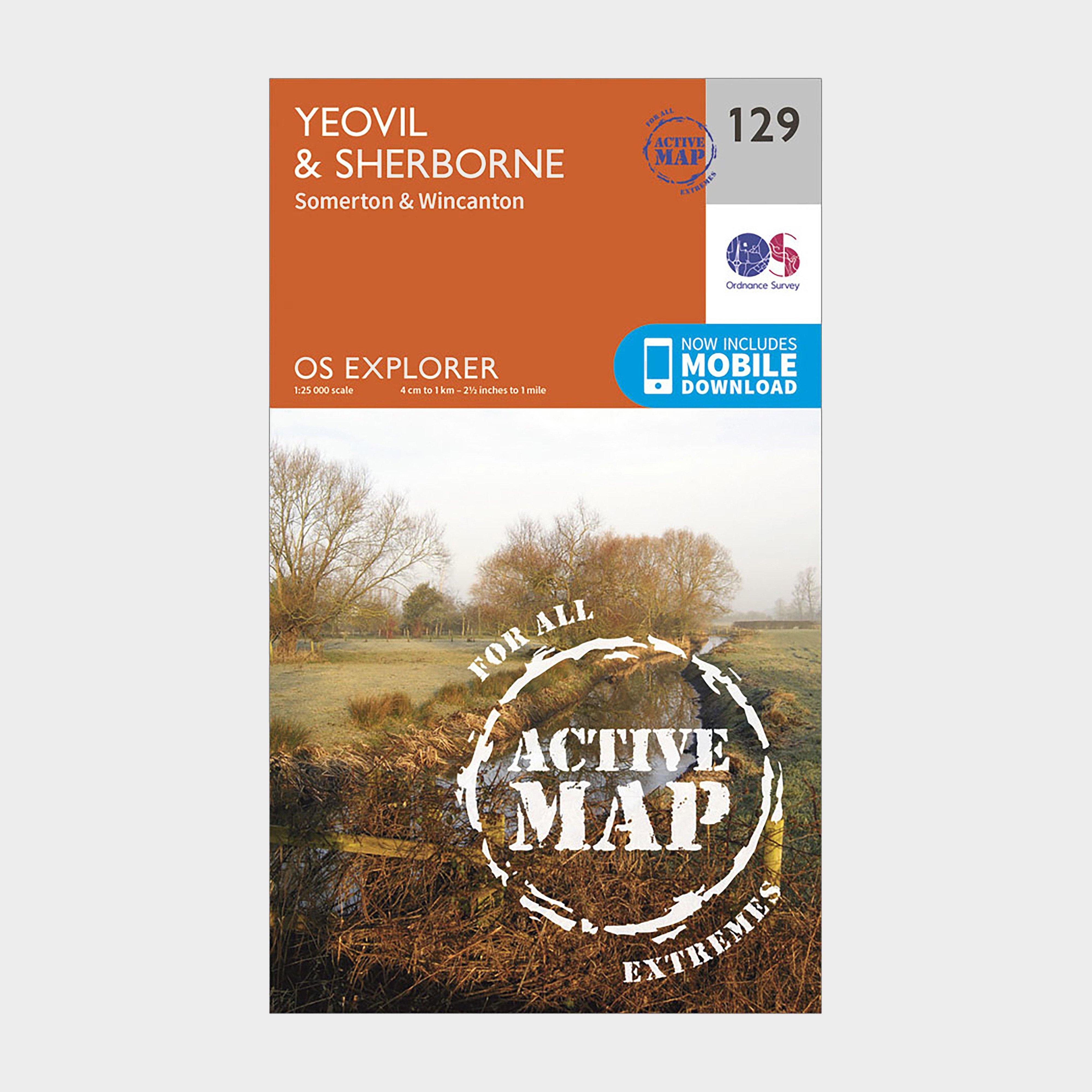 Image of Explorer Active 129 Yeovil and Sherbourne Map With Digital Version Orange