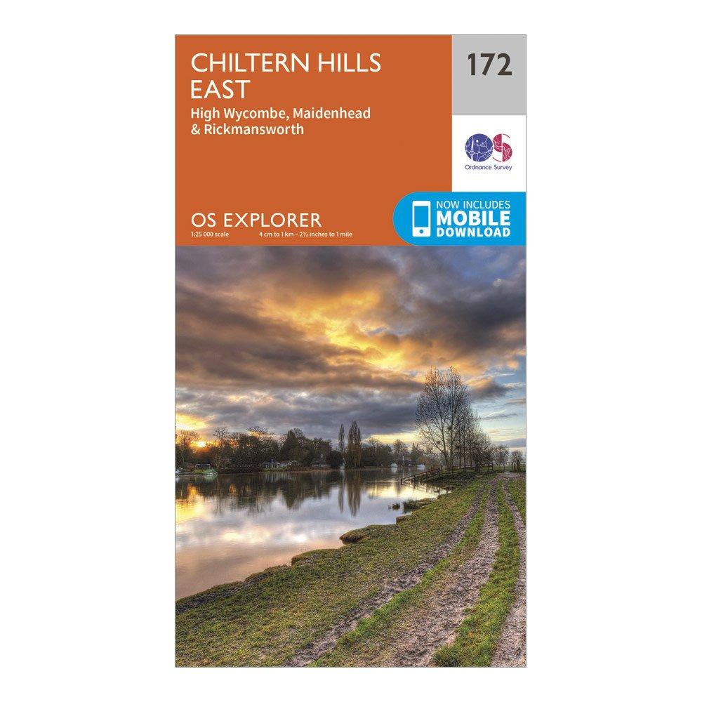 Image of Explorer 172 Chiltern Hills East Map With Digital Version