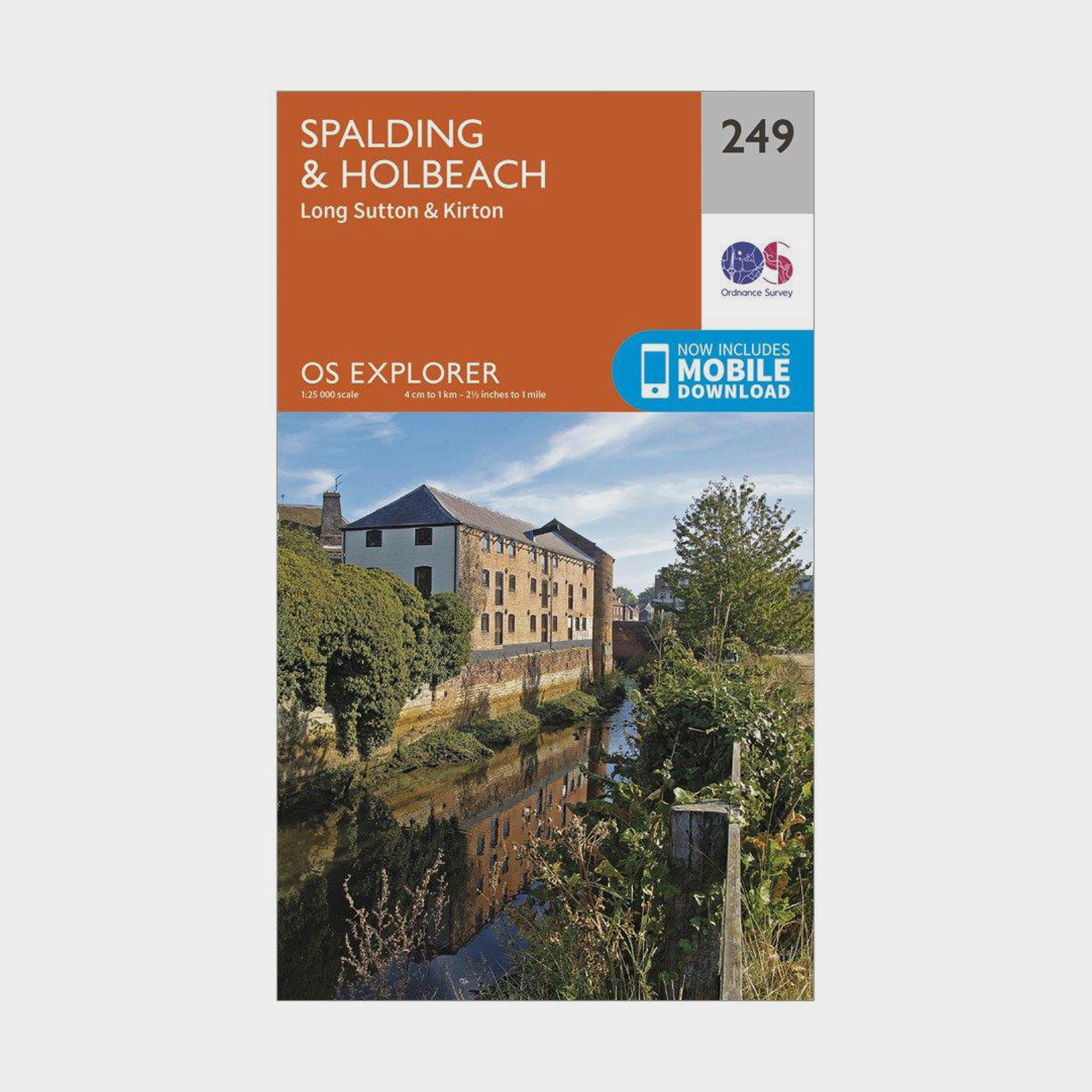 Image of Explorer 249 Spalding and Holbeach Map With Digital Version Orange