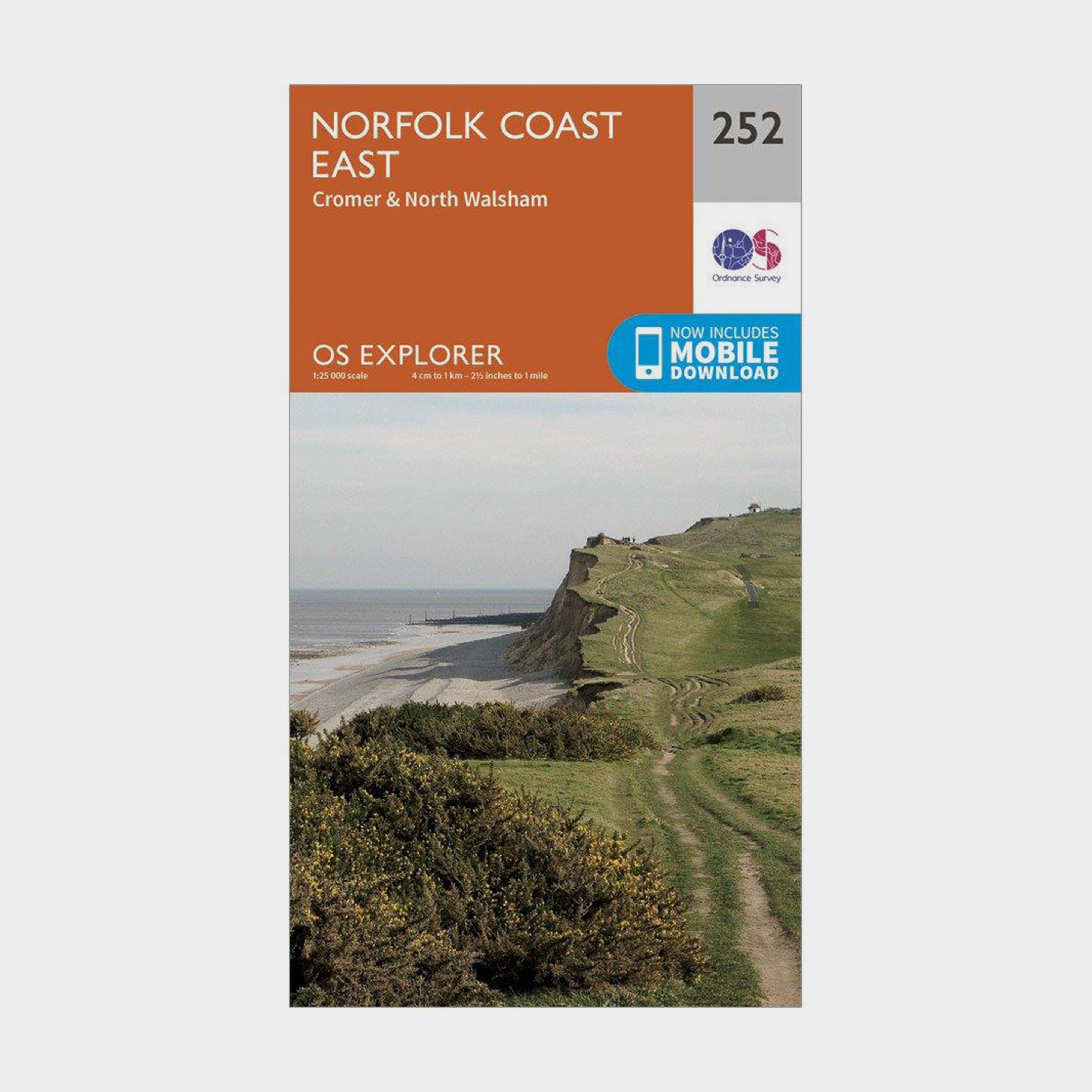 Image of Explorer 252 Norfolk Coast East Map With Digital Version