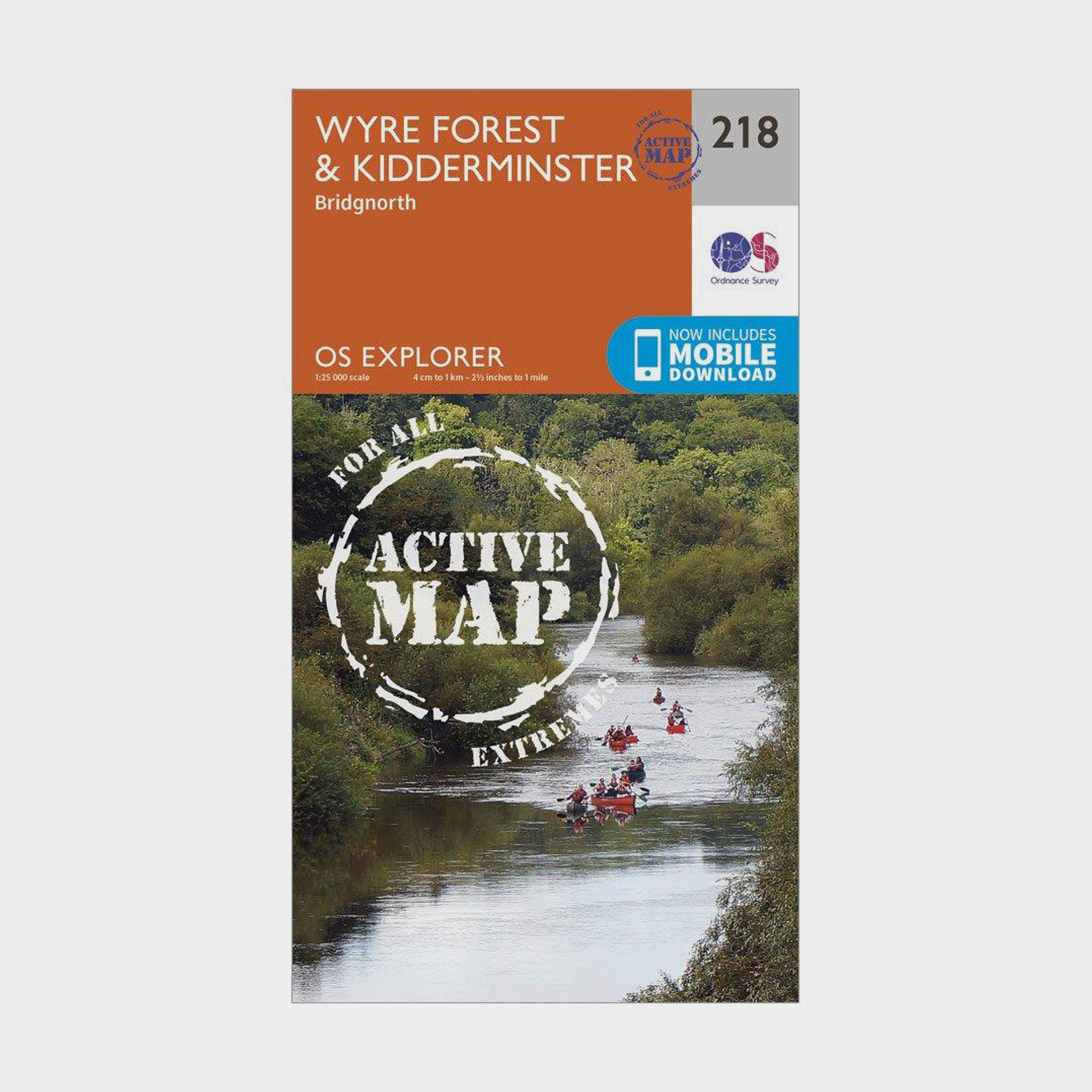 Image of Explorer Active 218 Kidderminster and Wyre Forest Map With Digital Version Orange