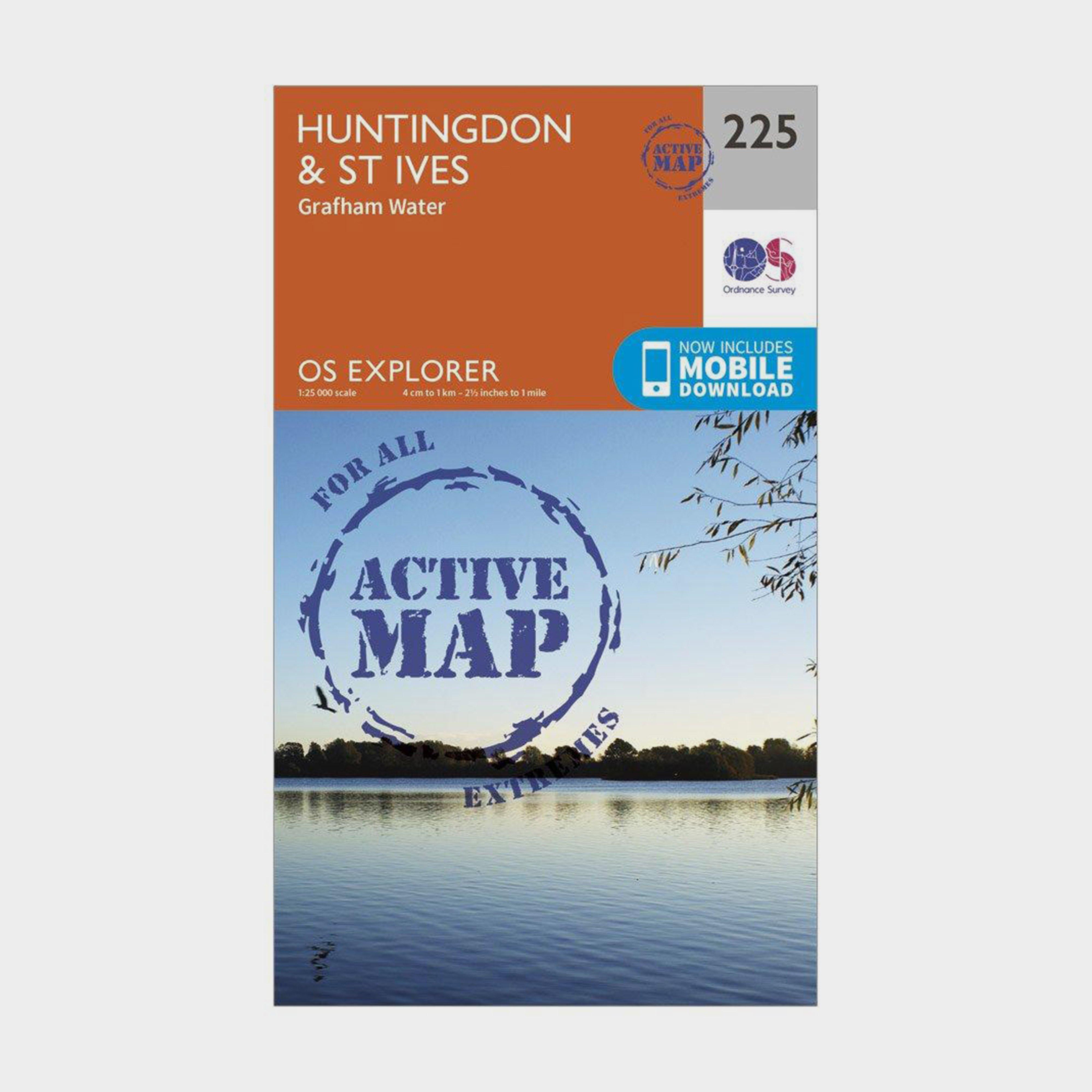 Image of Explorer Active 225 Huntingdon and St Ives Map With Digital Version Orange
