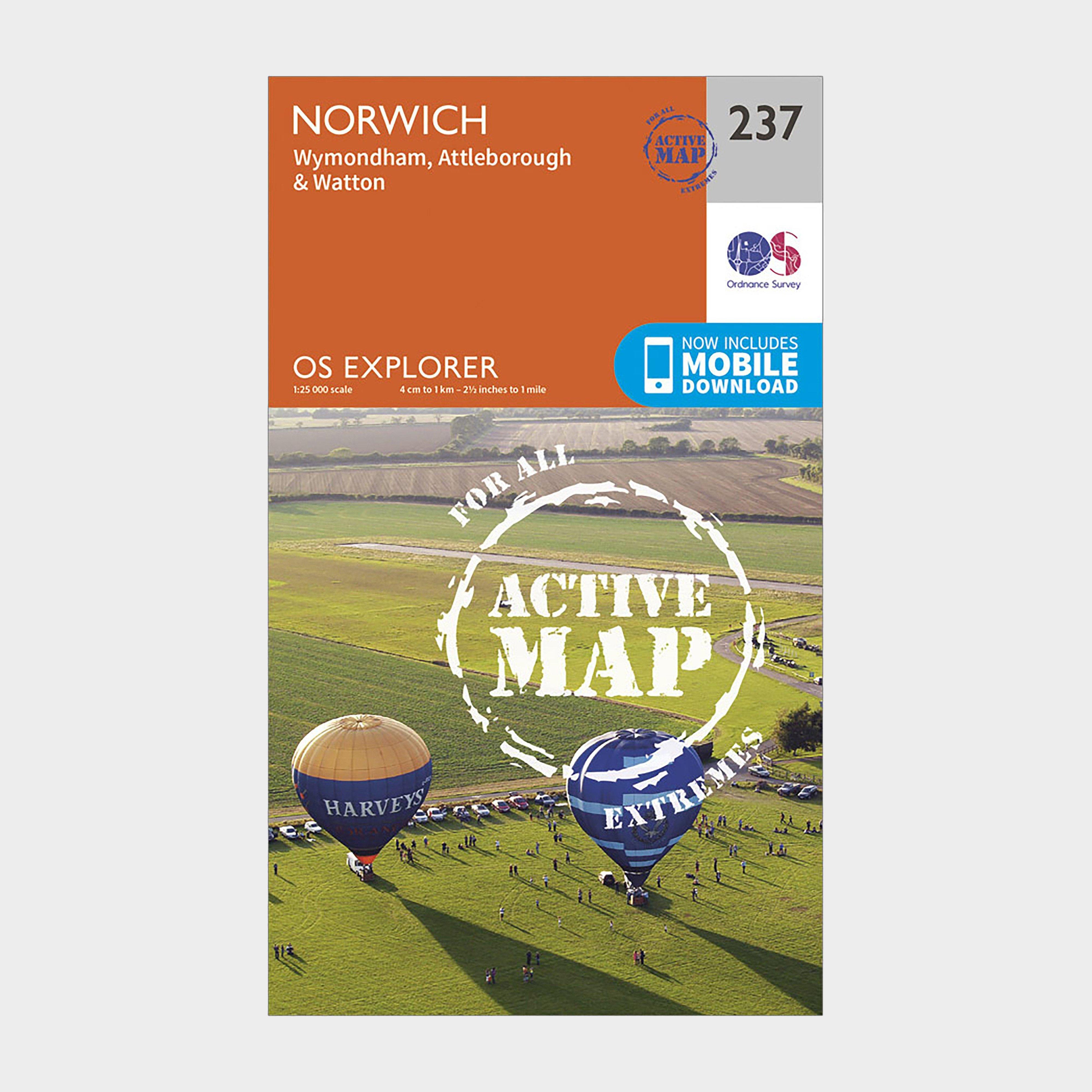 Image of Explorer Active 237 Norwich Map With Digital Version
