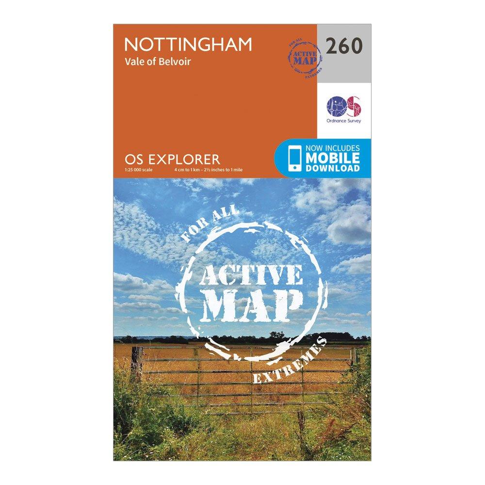 Image of Explorer Active 260 Nottingham Map With Digital Version Orange