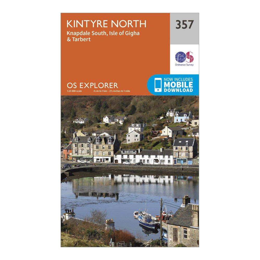 Image of Explorer 357 Kintyre North Map With Digital Version Orange