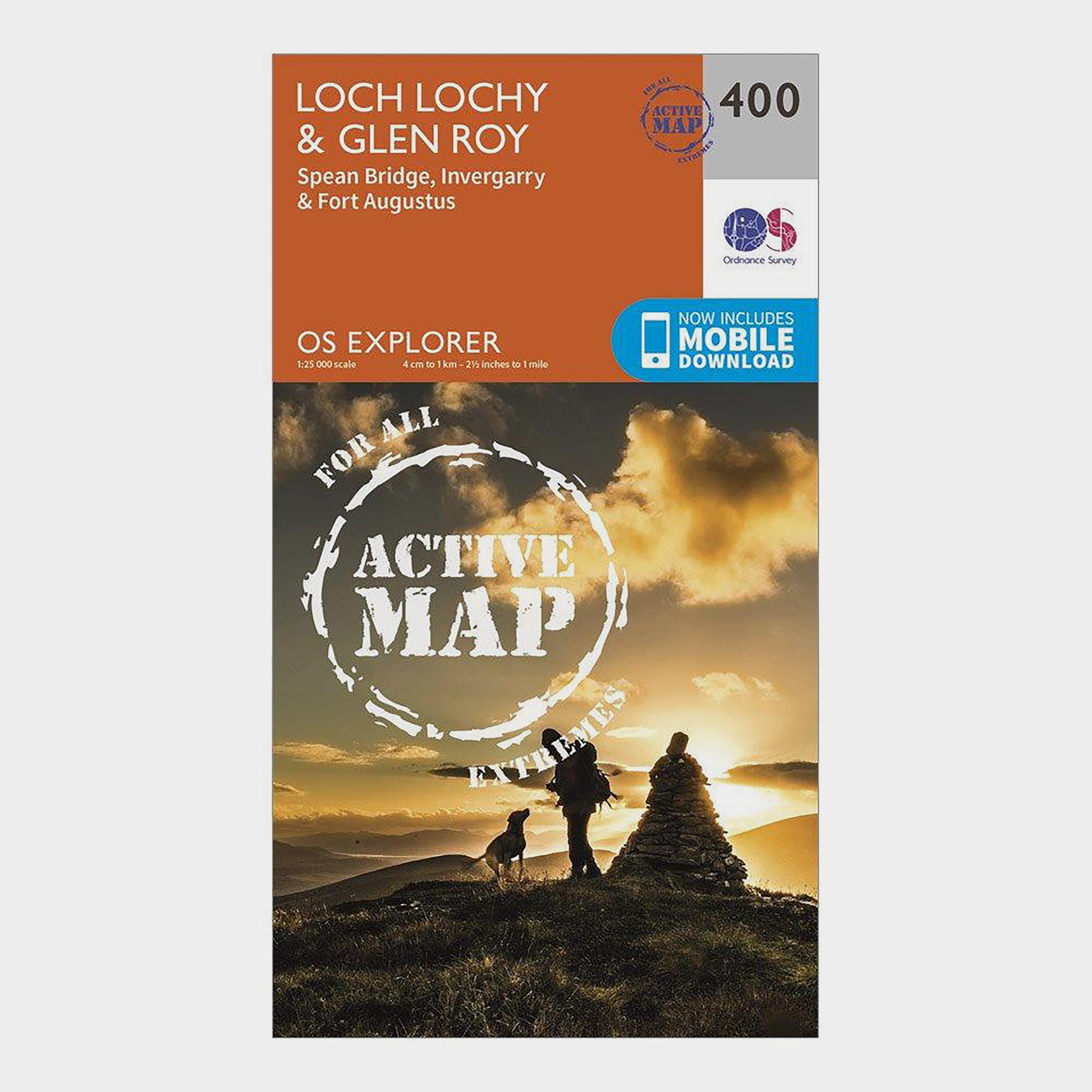 Image of Explorer Active 400 Loch Lochy and Glen Roy Map With Digital Version Orange