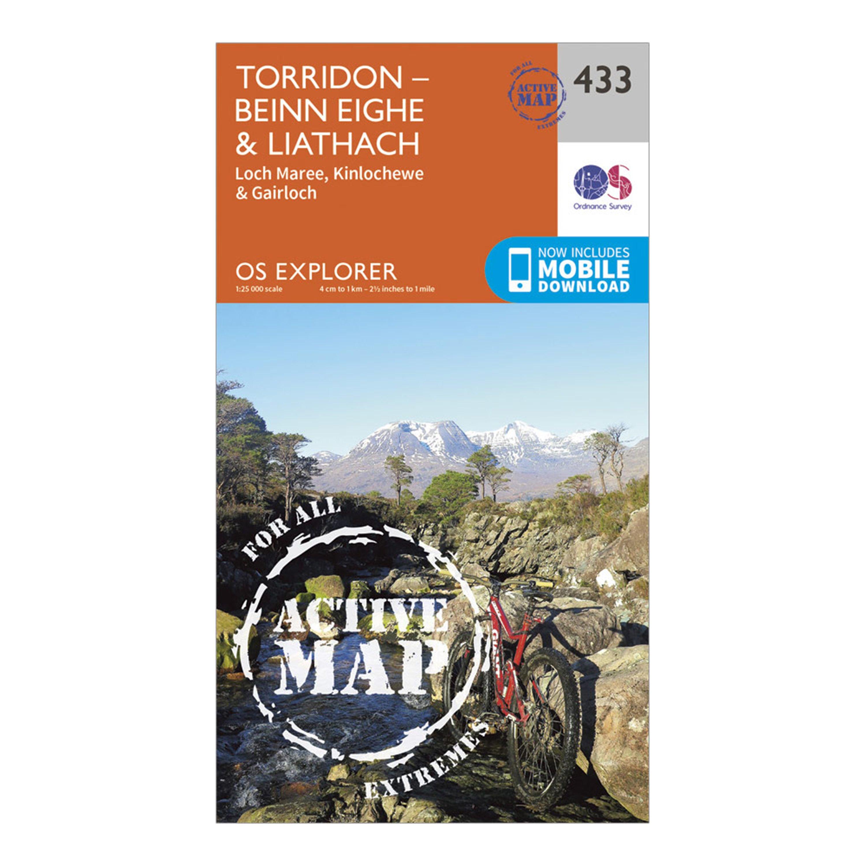 Image of Explorer Active 433 Torridon Beinn Eighe and Liathach Map With Digital Version Orange