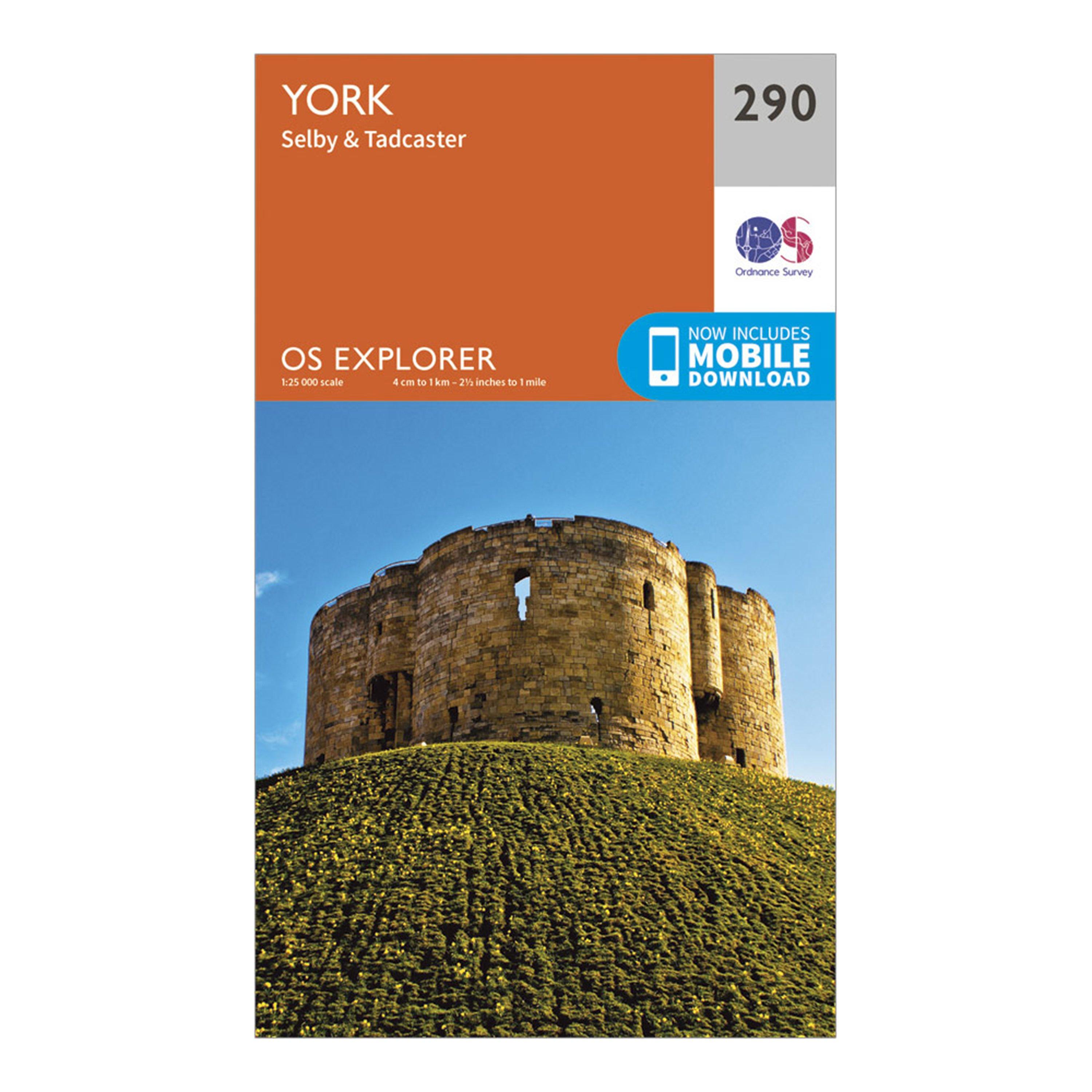 Image of Explorer 290 York Map With Digital Version Orange