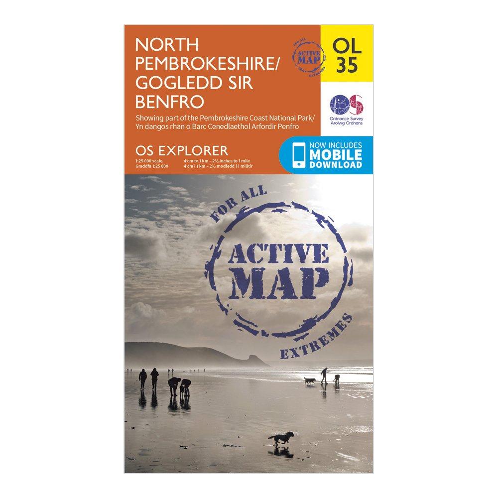 Image of Explorer Active OL35 North Pembrokeshire Map With Digital Version Orange