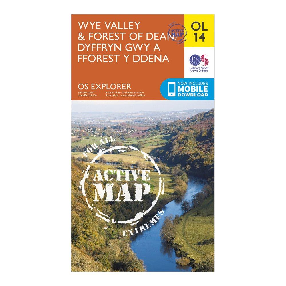 Image of Explorer Active OL 14 Wye Valley and Forest of Dean Map Orange