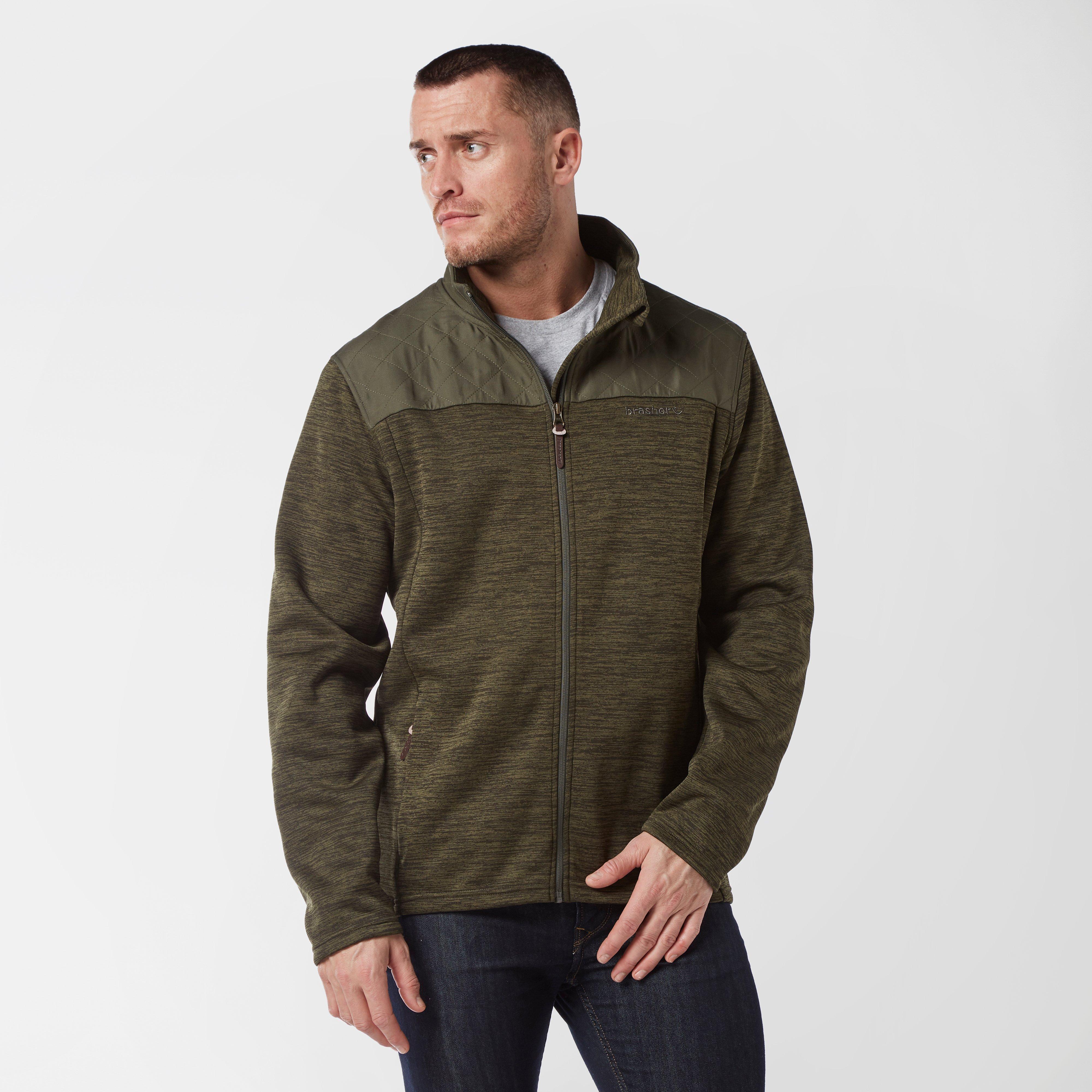 Image of Mens Quilted Fleece Khaki