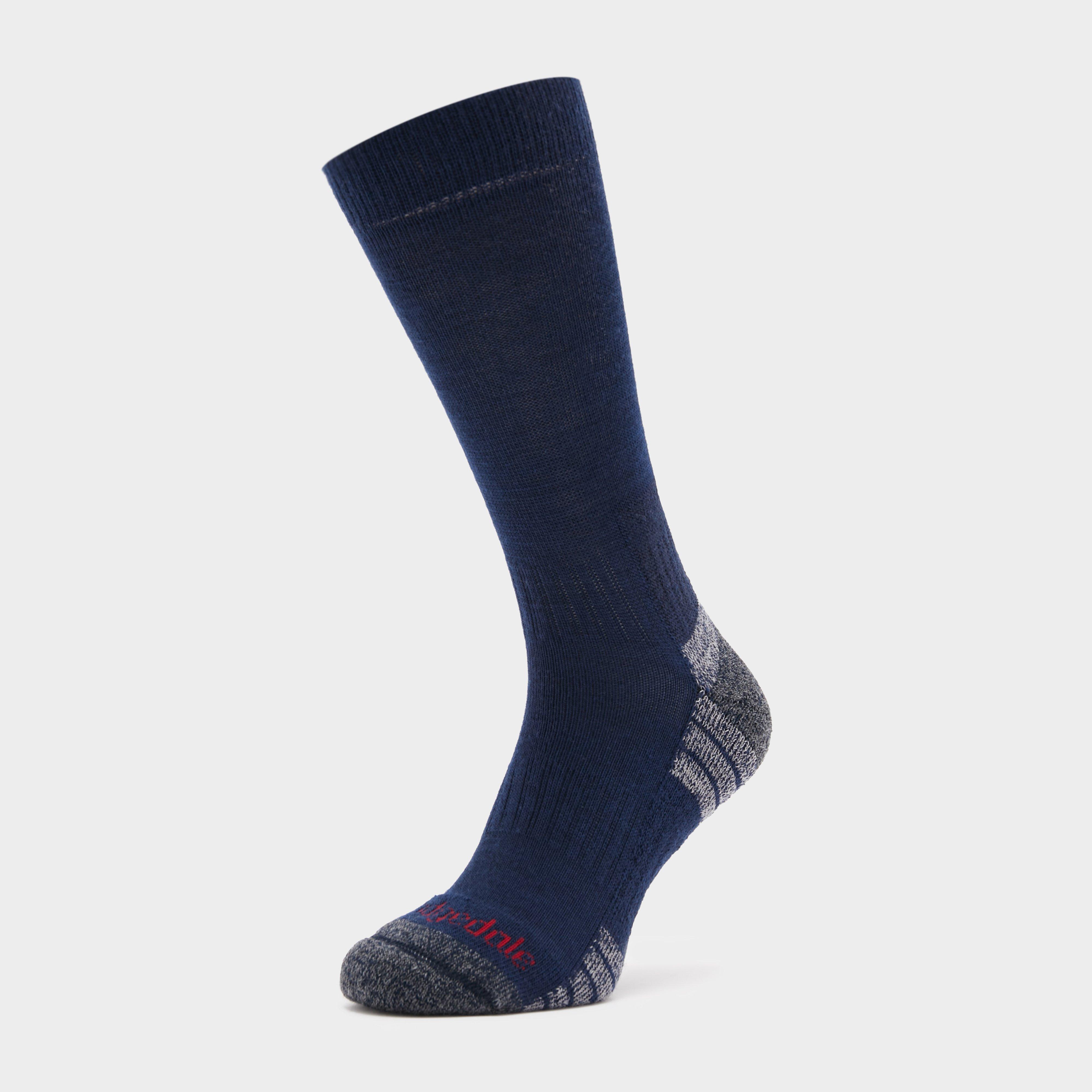 Image of Mens Hike Lightweight Merino Performance Boot Socks Navy
