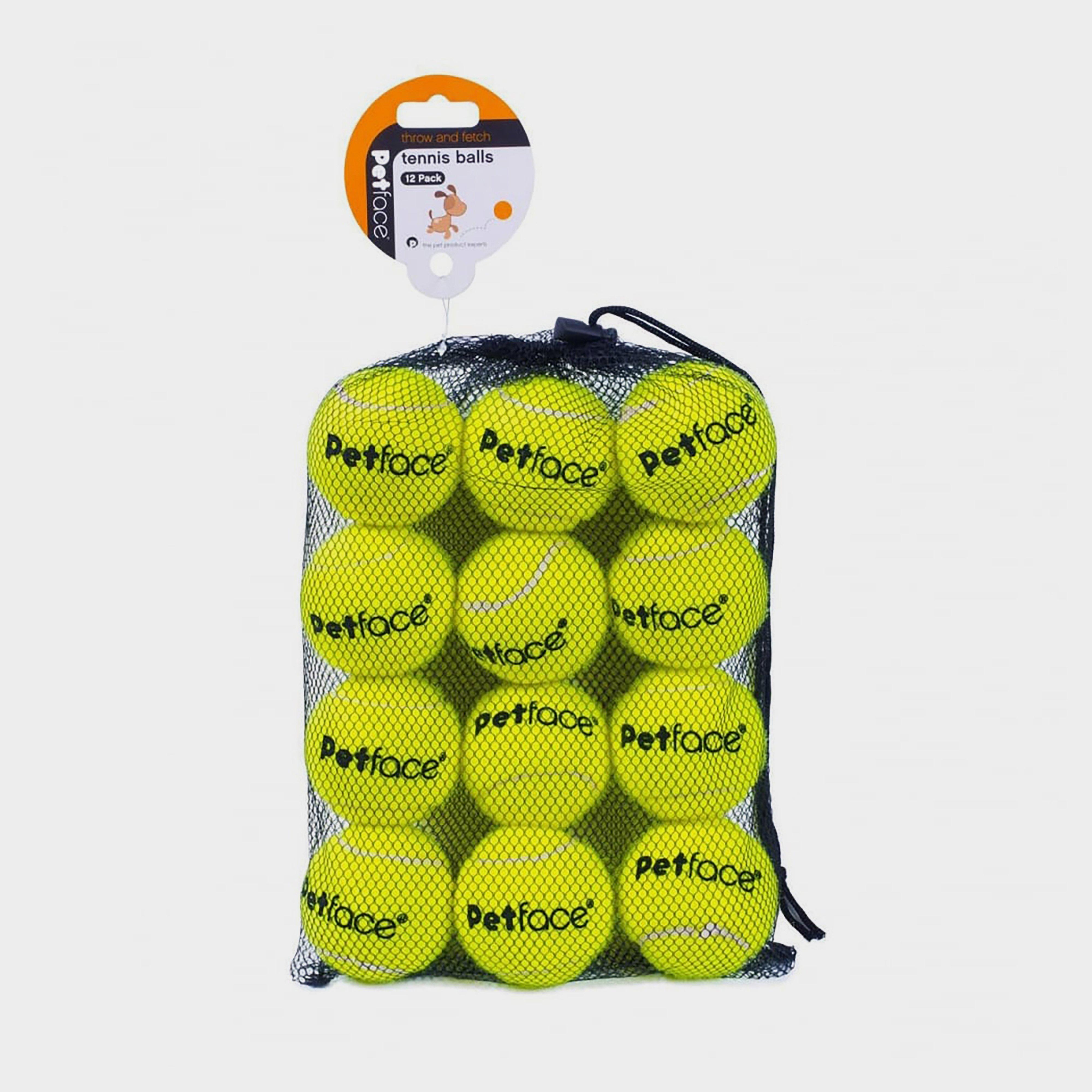Image of 12 Pack Tennis Balls in Yellow Green