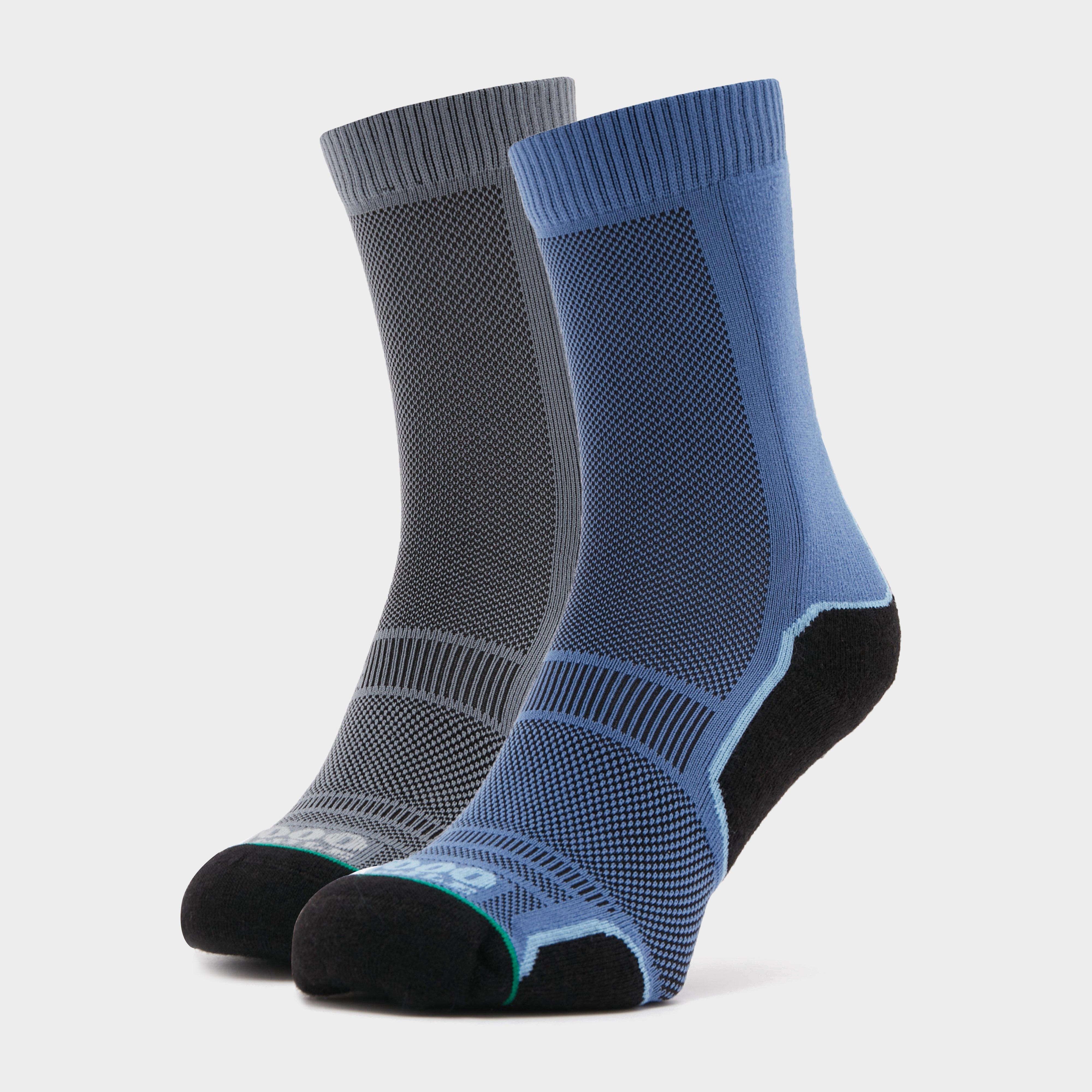 Image of Mens Trek Socks 2 Pack Grey
