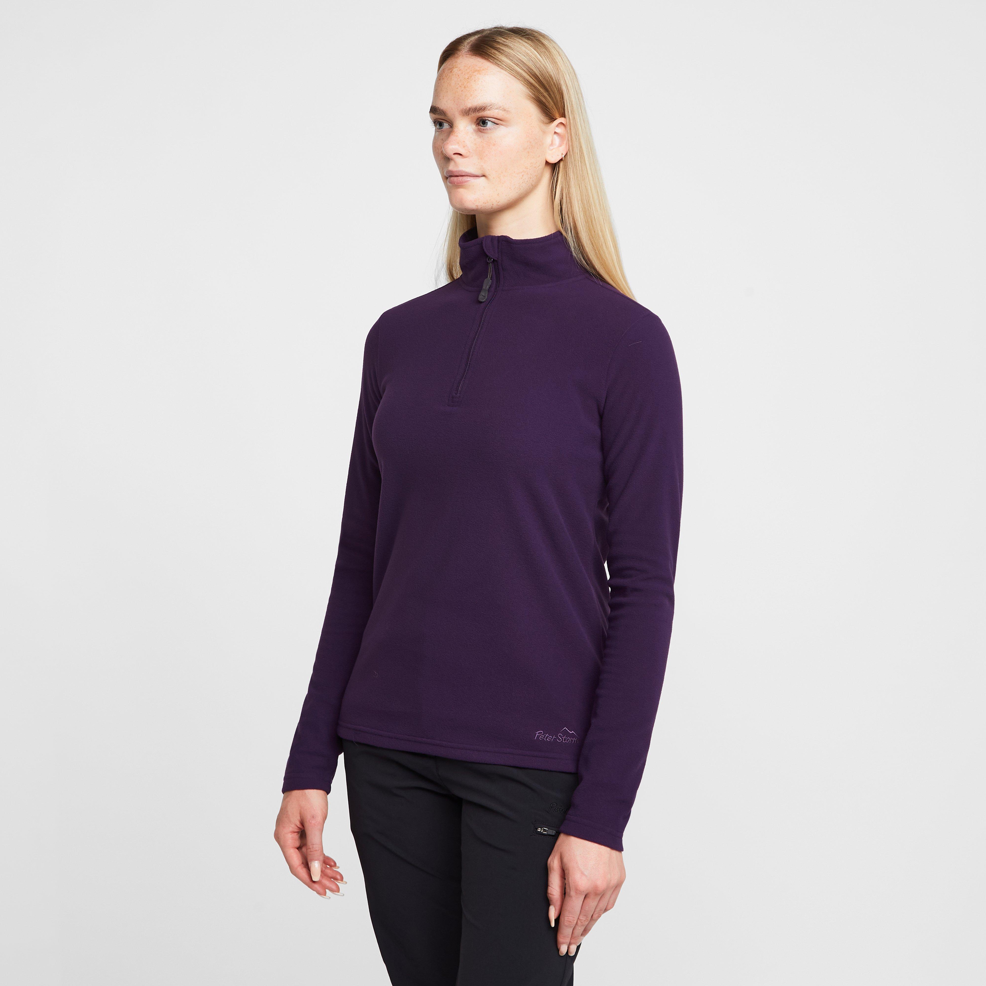 Image of Womens Bracken Half Zip Fleece Purple