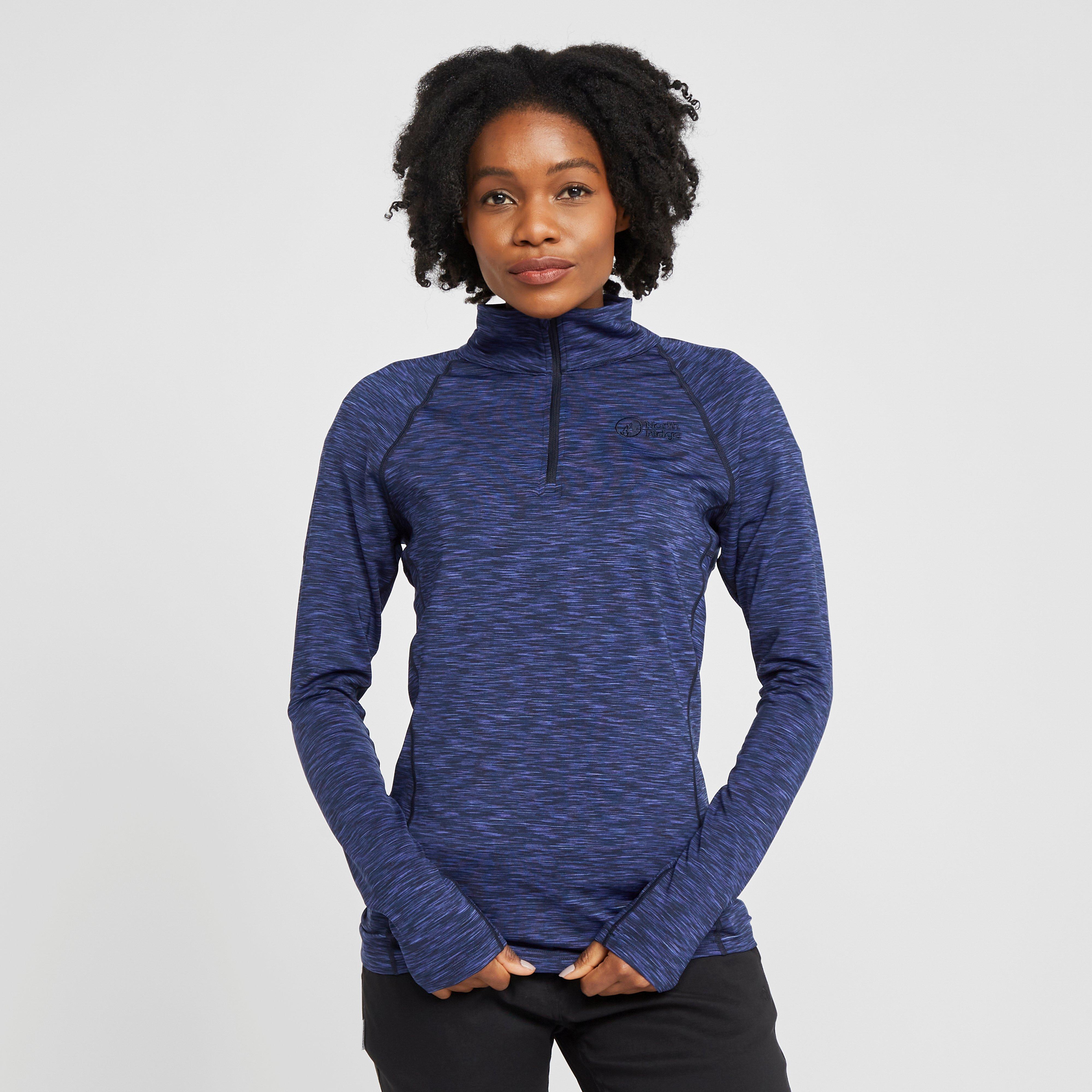 Image of Womens Ainslie Half Zip Pullover Blue