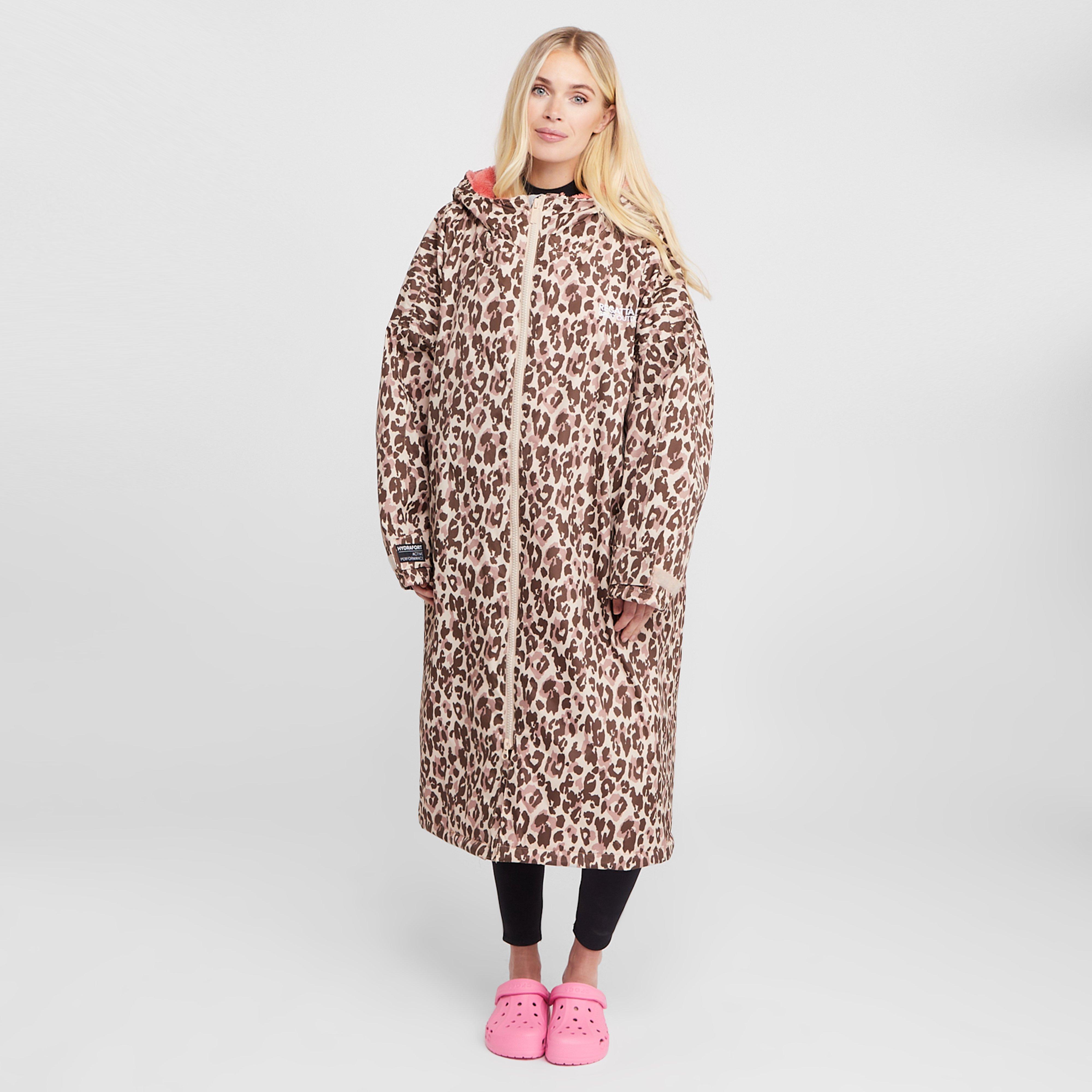 Image of Adults Waterproof Robe Leopard Print
